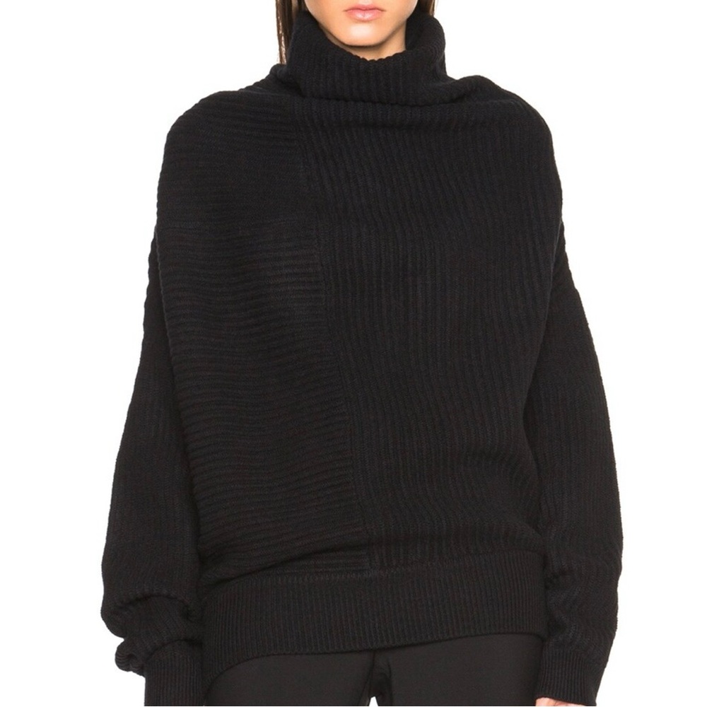 Acne Studios Wool Black Turtleneck Ribbed Women’s Sweater size XXS